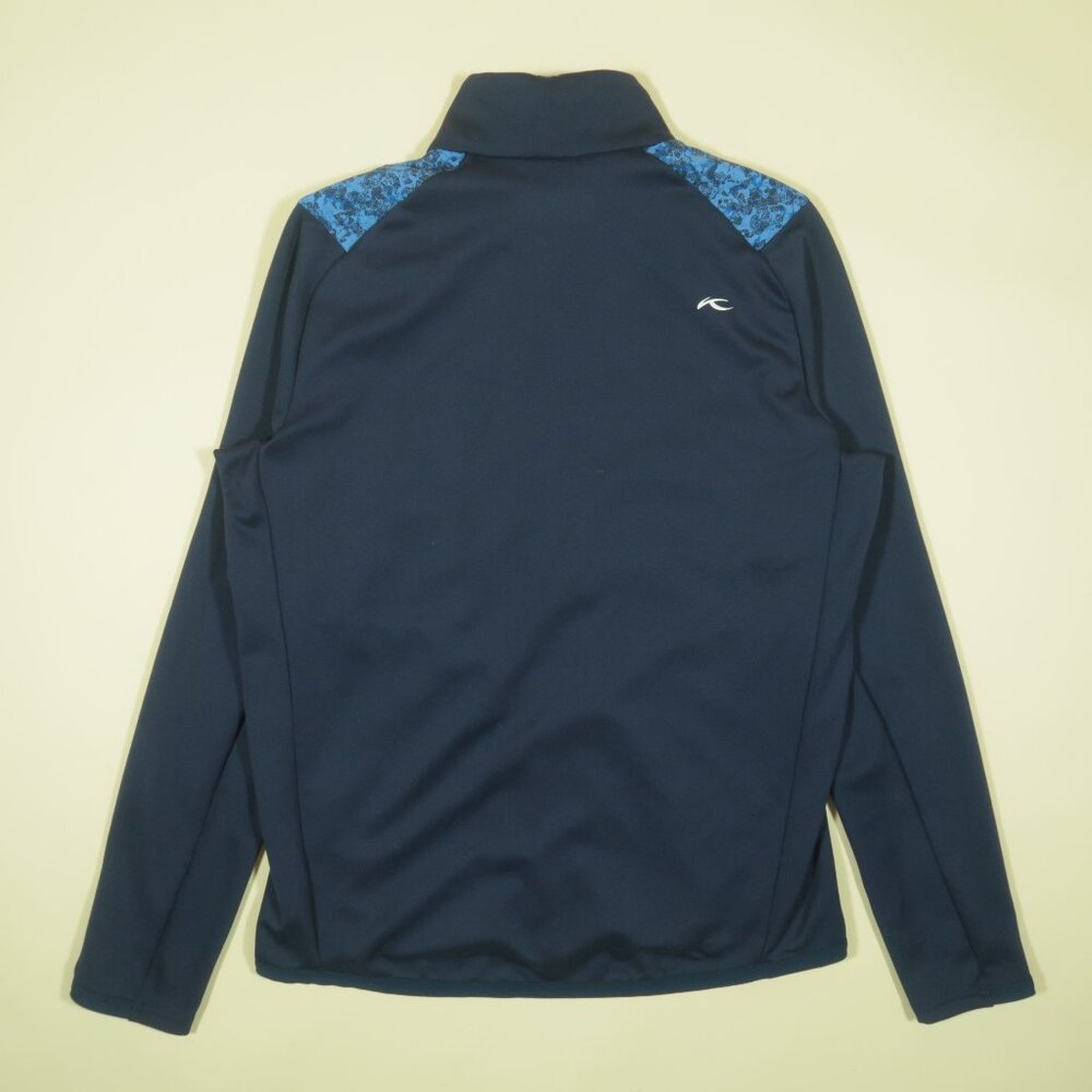 Kjus Release Printed Golf Jacket Mens S Blue Zip Lightweight Stretch - Picture 3 of 6